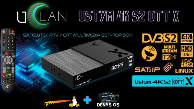 uClan Ustym 4K S2 OTT X: Vylepšený design, výkonnější procesor a multibootová svoboda s Enigma 2